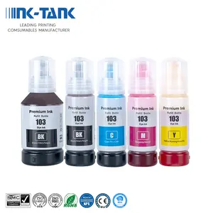 Cartucho de tinta 103 Premium para impresora Epson EcoTank L3100 L3150 L1110 L5190, botella a base de agua a granel Compatible con Epson EcoTank L3100