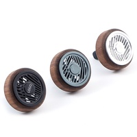 Diffuseur d'arômes de luxe pour voiture, type clip de ventilation, en alliage d'aluminium, support de gel parfumé, accessoire de décoration intérieure