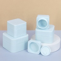 Pot en plastique pour crème cosmétique multicolores givrés de 5g, 15g, 20g, 30g, 50g, pots cosmétiques en plastique recyclé pour l'emballage cosmétique