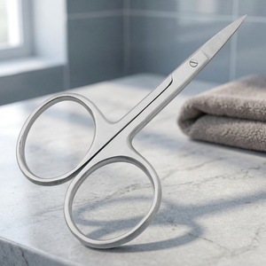 2026 Stainless Steel Manicure <b>Scissors</b> Sharp Tip Straight Blade Round Handle Durable Nail Trim Tool Make Your own Logos - Product Image 3