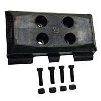 Boulons de chaussure de chenille et de rail de liaison S1800/S2100, kit de patins de chenille en caoutchouc 300*170, 2372467 pour finisseur de chaussée