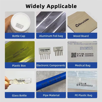 Imprimante jet d'encre statique de bureau à écran tactile intelligent pour le codage de la date d'expiration, des codes QR/de barres, des logos et des lots sur bouteilles en plastique, tuyaux et sacs