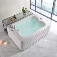 Baignoires de massage à ozone en acrylique modernes et personnalisées FOSHAN, haute technologie, toutes fonctions, pour hôtel, villa, extérieur, 36 jets