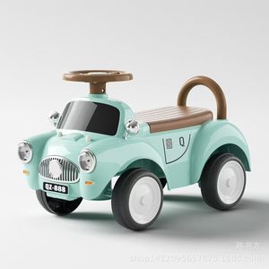 Pink Ride On Car For Kids 2-4 Years Old Plastic Four Wheel Toy Vehicle With Steering Wheel And Push Handle - Product Image 2