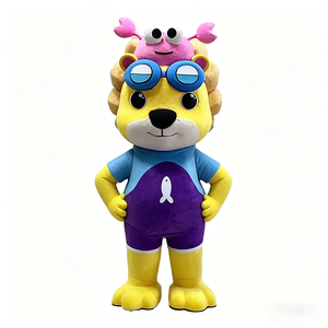 Uyeah Costume da Mascotte Leone per Adulti Personalizzato, Design 3D <span class=keywords><strong>1</strong></span>:<span class=keywords><strong>1</strong></span> in Schiuma Intagliata, Personaggio Animale Imbottito - Product Image 3