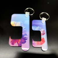 Ouvre-porte à transfert thermique 8 points, 10 pièces, en acrylique et plexiglas, pendentif en forme de pendentif, impression et forme à personnaliser