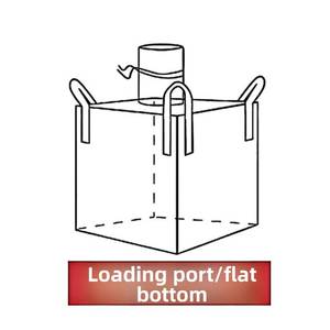 ถุงจัมโบ้รีไซเคิลได้ ผลิตจากโพลีโพรพิลีน FIBC แบบทอ ป้องกันการรั่วซึม สำหรับงานก่อสร้าง จัดเก็บฟืน และโลจิสติกส์ - Product Image 2