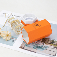 Boîte à parfum en cuir personnalisée Nouveau paquet de parfum Oud arabe hexagonal Boîte cadeau Boîte à parfum en carton Bouteille vide