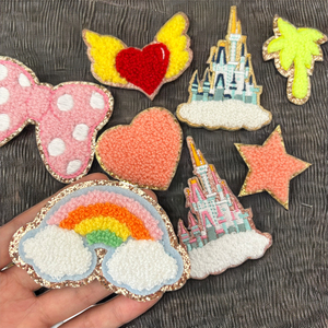 Miếng vá thêu Halloween bằng vải nhung mềm, viền lấp lánh cầu vồng mờ, có thể là đồ thủ công tự làm cho ba lô, áo khoác, quần áo trẻ em - Product Image 2