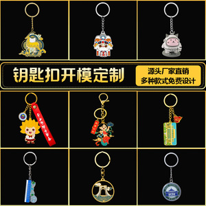 Porte-clés en métal personnalisés, alliage de zinc, impression numérique, cadeaux promotionnels portables, porte-clés créatifs culturels, taille personnalisée - Product Image 5