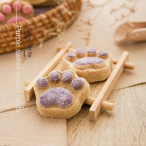 Organik dondurularak kurutulmuş kedi aperatifler eziyet sopa kedi nane üreticilerin kemik et kek meyve tadı kedi pençe bisküvi Pet köpek güvenli - Product Image 6