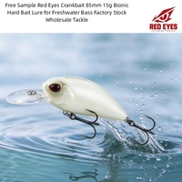 Leurre Artificiel Rigide Bionique Red Eyes Crankbait 85mm 15g pour Achigan d'Eau Douce – Stock d'Usine, Vente en Gros de Matériel de Pêche