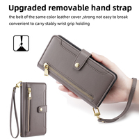 Casing Ponsel Desainer Multifungsi Dompet Kulit Anti Benturan dengan Slot Kartu untuk Samsung Galaxy A56 A55 A54 A53 A35 A34 A16 A15