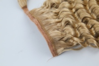 Extensions de cheveux queue de cheval épaisses en une seule pièce, lisses, en cheveux humains, à enrouler avec clip, pour femmes