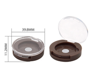 Mini palette de fards à paupières circulaire monochromes 26,3 mm en aluminium et plastique ABS, magnétique, remplaçable, portable