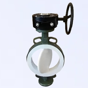 Tùy chỉnh D371F-16Q PTFE lót Wafer bướm van liuhe Tiêu chuẩn áp lực bình thường bìa cứng Hướng dẫn sử dụng điện - Product Image 5