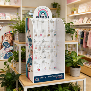 Espositore per Gioielli Tinya con Logo Personalizzato, Stand in Acrilico per Bracciali, Anelli, Collane di Perle, Orecchini con Ganci per <span class=keywords><strong>Negozi</strong></span> al Dettaglio - Product Image 1