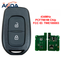 Llave Inteligente de 2 Botones para Auto, FCC ID: TWE100003, Chip PCF7961M, 434MHz, para Renault 2012-2018