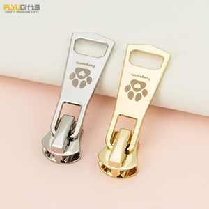Deslizador de Cremallera Automático con Logotipo Personalizado, Diseño Duradero, Patrón de Mariposa y Estrella, Aleación de Zinc de Alta Calidad para Prendas y Bolsos - Product Image 1