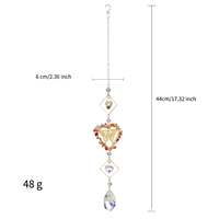 Attrape-soleil en cristal naturel, carillon éolien, décoration suspendue pour jardin en forme de papillon et de cœur, cadeau significatif pour Noël et anniversaire, vente en gros