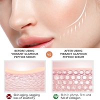 Sérum au Collagène VIBRANT GLAMOUR pour Soins de la Peau, Réduit les Rides du Front, Peptide de Collagène, Éclaircissant pour la Peau, Sérum Visage au Collagène