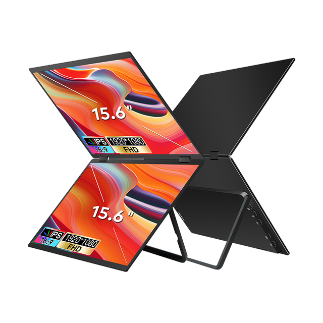 15.6 Inch Portable LCD Monitor with HD Mini Multi-Extension IPS Panel Full HD 60Hz Versatile Laptop Stand Mobile Display