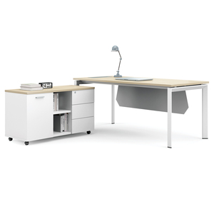 Se puede personalizar el tamaño <span class=keywords><strong>de</strong></span> metal <span class=keywords><strong>en</strong></span> forma <span class=keywords><strong>de</strong></span> <span class=keywords><strong>l</strong></span> marco <span class=keywords><strong>de</strong></span> madera computadora <span class=keywords><strong>de</strong></span> <span class=keywords><strong>escritorio</strong></span> mesa <span class=keywords><strong>de</strong></span> oficina con gabinete - Product Image 1