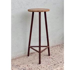 Vintage Unique Craftsmanship Elm Accent Side <b>Table</b> Rustic Handcrafted Home Decor <b>Kitchen</b> Home <b>Bar</b> Hotel Dining Contemporary - Product Image 1