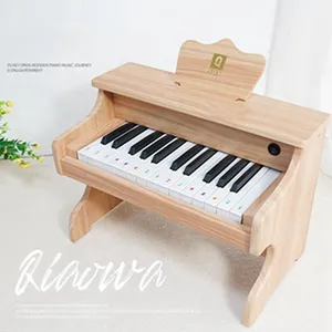 Instrumento musical creativo para niños, regalo para bebé, teclado Digital de 25 teclas, Mini juguetes de piano de madera para niños