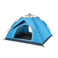 Tenda Pop Up 2 Orang Keluarga Tahan Air Anti Angin Portabel Instan Otomatis untuk Berkemah di Luar Ruangan dengan Tiang Fiberglass
