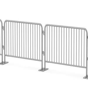 Good price temporary fence for crowd control metal barricade pedestrian barrier fence crowd control traffic barrier