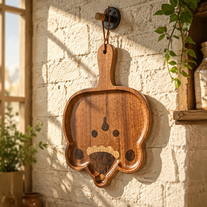 Bandeja de Madera con Diseño de Dibujos Animados, Linda y Creativa para Niños, con Asa para Colgar, para Servir Frutas y Bocadillos <span class=keywords><strong>en</strong></span> el Té de <span class=keywords><strong>la</strong></span> <span class=keywords><strong>Tarde</strong></span> - Product Image 6