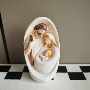 Statua in Resina della Madonna Maria <span class=keywords><strong>e</strong></span> del Bambino Gesù, Decorazione per Chiesa <span class=keywords><strong>e</strong></span> Casa, Reliquie del Sacro Cuore - Product Image 4