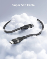 Câble USB-C vers USB-C Anker (0,9 m / 1,8 m, 240 W, tressé amélioré) Chargeur rapide Type C pour iPhone 17/17 Pro/17 Air/16 Pro