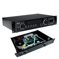 Amplificateur de puissance pour home cinéma professionnel, amplificateur audio PA de classe D à 4 canaux haute puissance, 2*200 Watts pour système de home cinéma