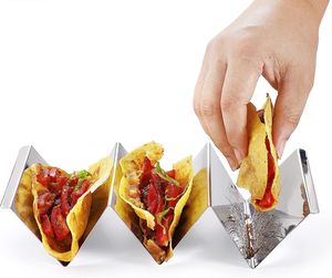 Bandeja para tacos de acero inoxidable y 2 cuchillos para carne Combinación perfecta para Taco Tuesday Taco Bar Lavavajillas Microondas - Product Image 3