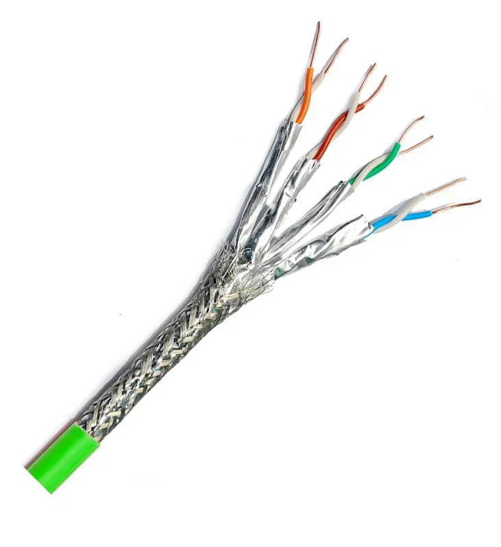 Kabel Jaringan Dalam atau Luar Ruangan, Kabel Jaringan Dalam Ruangan 100M 305M 500M Kucing 8 Ethernet Kabel SFTP Cat8 Kabel Lan