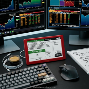 Calendrier intelligent Intelevia L2 7 pouces à écran E-Paper pour <span class=keywords><strong>les</strong></span> professionnels <span class=keywords><strong>de</strong></span> bureau |   Horloge mondiale <span class=keywords><strong>de</strong></span> nouvelles en temps réel avec synchronisation des fuseaux horaires par WiFi pour bureau - Product Image 3