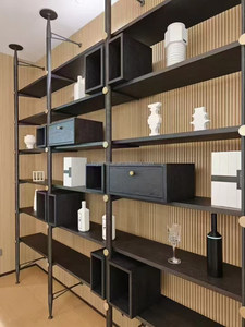 Estantes para libros, estanterías modernas minimalistas de lujo, <span class=keywords><strong>marco</strong></span> de aluminio de Metal personalizado Modular con luz Led para sala de estar y dormitorio - Product Image 2