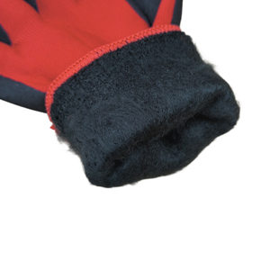 <span class=keywords><strong>Guanti</strong></span> da Lavoro Invernali in Nylon Acrilico Rosso 13 Gauge, Foderati in Pile, con Rivestimento in Nitrile Nero Sabbiato sul Palmo, Resistenti al Taglio ANSI A2, Antifreddo - Product Image 4