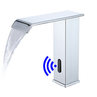 Robinet de salle de bain automatique sans contact à détecteur de mouvement en laiton de haute qualité 2026 – Robinet électronique infrarouge mains libres pour lavabo