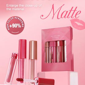 Kit de Rouge à Lèvres, Gloss et Crayon à Lèvres en Gros, Marque Privée, Ensemble de Lèvres Mat Imperméable Longue Durée, Cosmétiques pour les Lèvres - Product Image 5