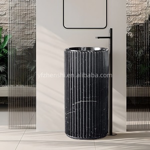 <span class=keywords><strong>Lavabo</strong></span> <span class=keywords><strong>de</strong></span> Mármol <span class=keywords><strong>de</strong></span> Estilo Moderno Europeo, Lavamanos <span class=keywords><strong>de</strong></span> Piedra Resistente al Agua, Pedestal para Baño, para Hogar y Hotel - Product Image 2