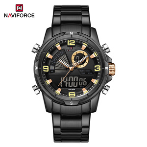 Đồng hồ thể thao NAVIFORCE 9257 hiện đạ<span class=keywords><strong>i</strong></span>, máy quartz, hiển thị kỹ thuật số, dạ quang, chống nước, có chức năng báo thức và bấm giờ dành cho nam - Product Image 2