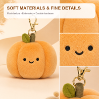 XDT AI Peluche Citrouille Suspendue Ultra Douce en Polyester et Coton PP, Décoration Rembourrée Effet Nuage pour Fêtes, Maison/Bureau