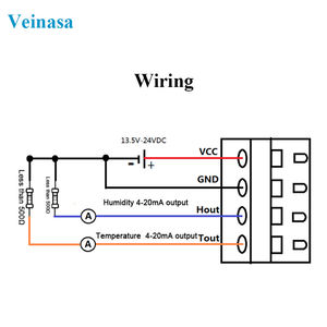 Transmisor de Temperatura y Humedad para Ductos HTW-GS2-4-20mA de Alta Precisión, Material Polimérico para Monitoreo de Medidas Ambientales - Product Image 2
