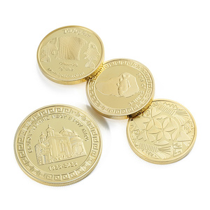 Pièces commémoratives 3D personnalisées en alliage d'or avec logo miroir, souvenirs créatifs, objets de collection culturels - Product Image 1