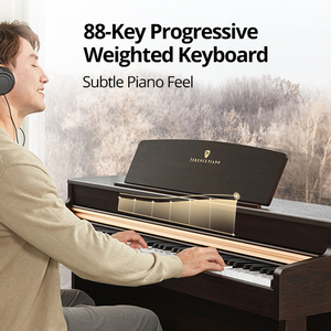 TERENCE E50 88 Keys Weighted Piano Digital Piano 88 Key Hammer Action Keyboard Piano Home Upright Piano - Product Image 3