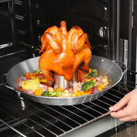 Soporte para asador de pollo para barbacoa Asador de aves de corral para barbacoa de acero inoxidable, soporte para pollo, accesorios para parrilla
