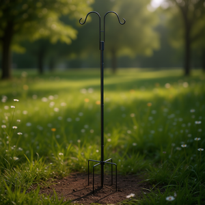 Paquete de 8 Soportes de Jardín Dobles de Acero Galvanizado para Comederos de Pájaros, de 60 Pulgadas, Resistentes - Product Image 2